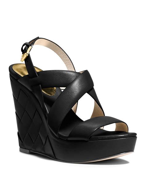 michael kors braided sandals|michael kors black heels sandals.